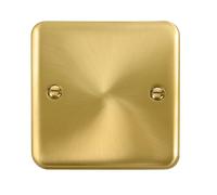 Click Deco Plus DPSB060 1-Gang Blank Plate - Satin Brass