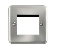 Click Deco Plus DPSC311 Twin New Media Unfurnished Plate - Satin Chrome