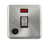 Click Deco Plus DPSC523BK 20A Ingot DP Switch + Neon + Flex Outlet - Satin Chrome (Black)