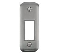 Click Deco Plus DPSS471GY 1G MiniGrid Unfurnished Architrave Plate - Stainless Steel (Grey)