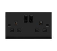Click Deco VPMB30536BK Victorian Ingot 13A 2G RF Smart Socket - Matt Black (Black)