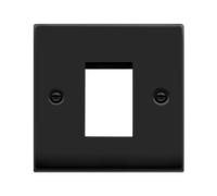 Click Deco VPMB310 Victorian Single New Media Unfurnished Plate - Matt Black