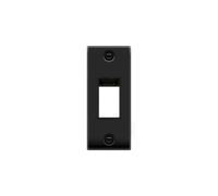 Click Deco VPMB471BK Victorian 1G MiniGrid Unfurnished Architrave Plate - Matt Black (Black)