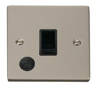 Click Deco VPPN022BK Victorian 20A 1G DP Switch + Flex Outlet - Pearl Nickel (Black)
