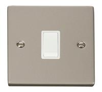 Click Deco VPPN622WH Victorian 20A DP Switch - Pearl Nickel (White)