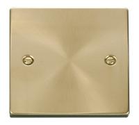 Click Deco VPSB060 Victorian 1-Gang Blank Plate - Satin Brass