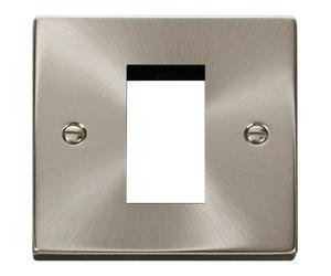 Click Deco VPSC310 Victorian Single New Media Unfurnished Plate - Satin Chrome