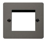 Click Define FPBN311 Flat Plate Twin New Media Unfurnished Plate - Black Nickel