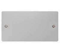 Click Define FPCH061 Flat Plate 2-Gang Blank Plate - Polished Chrome