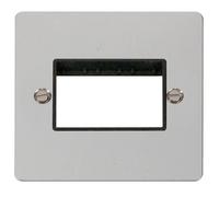 Click Define FPCH403BK Flat Plate 3G MiniGrid Unfurnished Front Plate - Polished Chrome (Black)
