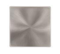 Click Definity Complete SFBS060 1 Gang Blank Plate - Brushed Steel Cover Plate