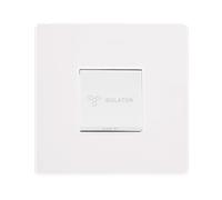 Click Definity Complete SFMW020PW 10A 3 Pole Fan Isolation Switch - Metal White Cover Plate - Polar White Insert