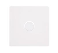 Click Definity Complete SFMW161 1 Gang 2 Way 100W Dimmer Switch - Metal White