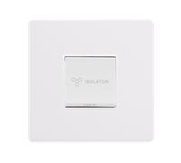 Click Definity Complete SFPW020PW 10A 3 Pole Fan Isolation Switch - Polar White Cover Plate - Polar White Insert