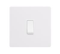 Click Definity Complete SFPW025PW 10AX Ingot 1 Gang Intermediate Switch - Polar White Cover Plate - Polar White Insert