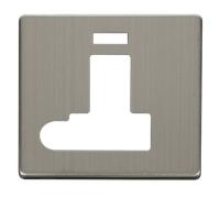 Click Definity SCP152SS 13A Fuse Switched Connection Unit with Flex Outlet & Neon Cover Plate - Stainless Steel