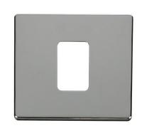 Click Definity SCP200CH 45A 1 Gang Plate Switch Cover Plate - Polished Chrome