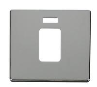 Click Definity SCP201CH 45A 1 Gang Plate Switch with Neon Cover Plate - Polished Chrome