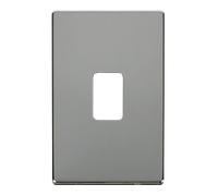 Click Definity SCP202CH 45A 2 Gang Plate Switch Cover Plate - Polished Chrome