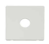 Click Definity SCP221MW 1 Gang Toggle Switch Cover Plate - Metal White