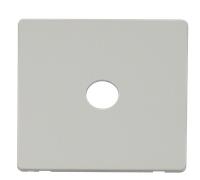 Click Definity SCP231PW Single Coaxial Socket Cover Plate - Polar White