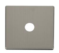 Click Definity SCP231SS Single Coaxial Socket Cover Plate - Stainless Steel