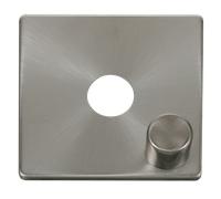 Click Definity SCP241BS 1 Gang Dimmer Switch Cover Plate - Brushed Stainless