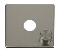 Click Definity SCP241SS 1 Gang Dimmer Switch Cover Plate - Stainless Steel