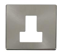 Click Definity SCP251BS 13A Fuse Switched Connection Unit Cover Plate - Brushed Stainless