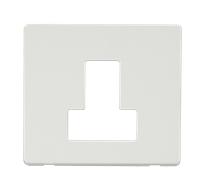 Click Definity SCP251MW 13A Fuse Switched Connection Unit Cover Plate - Metal White
