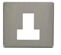 Click Definity SCP251SS 13A Fuse Switched Connection Unit Cover Plate - Stainless Steel
