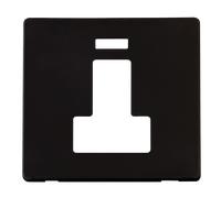 Click Definity SCP252MB 13A Fuse Switched Connection Unit with Neon Cover Plate - Metal Black