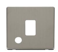 Click Definity SCP322SS 20A DP Switch with Flex Outlet Cover Plate - Stainless Steel