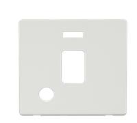 Click Definity SCP323MW 20A DP Switch with Flex Outlet & Neon Cover Plate - Metal White