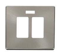 Click Definity SCP324BS 20A Sink & Bath Switch with Neon Cover Plate - Brushed Stainless