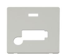Click Definity SCP350PW 13A Fuse Connection Unit with Flex Outlet (Lockable) Cover Plate - Polar White