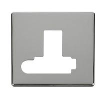 Click Definity SCP351CH 13A Fuse Switched Conn. Unit with Flex Outlet (Lockable) Cover Plate - Polished Chrome