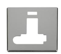 Click Definity SCP352CH 13A Fuse Switched Conn. Unit with F/O & Neon (Lockable) Cover Plate - Polished Chrome