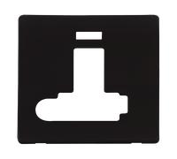 Click Definity SCP352MB 13A Fuse Switched Conn. Unit with F/O & Neon (Lockable) Cover Plate - Metal Black