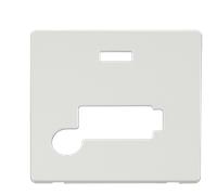 Click Definity SCP353MW 13A Fuse Conn. Unit with Flex Outlet & Neon (Lockable) Cover Plate - Metal White