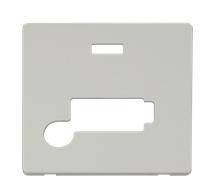 Click Definity SCP353PW 13A Fuse Conn. Unit with Flex Outlet & Neon (Lockable) Cover Plate - Polar White