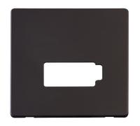 Click Definity SCP450BK 13A Fuse Connection Unit (Lockable) Cover Plate - Black