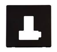 Click Definity SCP451MB 13A Fuse Switched Connection Unit (Lockable) Cover Plate - Metal Black