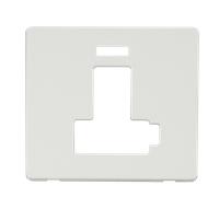 Click Definity SCP451MW 13A Fuse Switched Connection Unit (Lockable) Cover Plate - Metal White