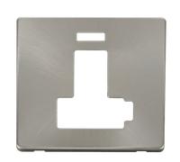 Click Definity SCP452BS 13A Fuse Switched Conn. Unit with Neon (Lockable) Cover Plate - Brushed Stainless