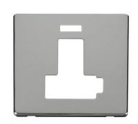 Click Definity SCP452CH 13A Fuse Switched Connection Unit with Neon (Lockable) Cover Plate - Polished Chrome