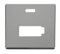 Click Definity SCP453CH 13A Fuse Connection Unit with Neon (Lockable) Cover Plate - Polished Chrome