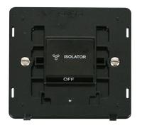 Click Definity SIN020BK 10A 3 Pole Fan Isolation Switch Insert - Black