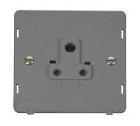 Click Definity SIN038GY 5A Round Pin Socket Outlet Insert - Grey