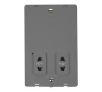 Click Definity SIN100GY 115V/230V Dual Voltage Shaver Socket Outlet Insert - Grey